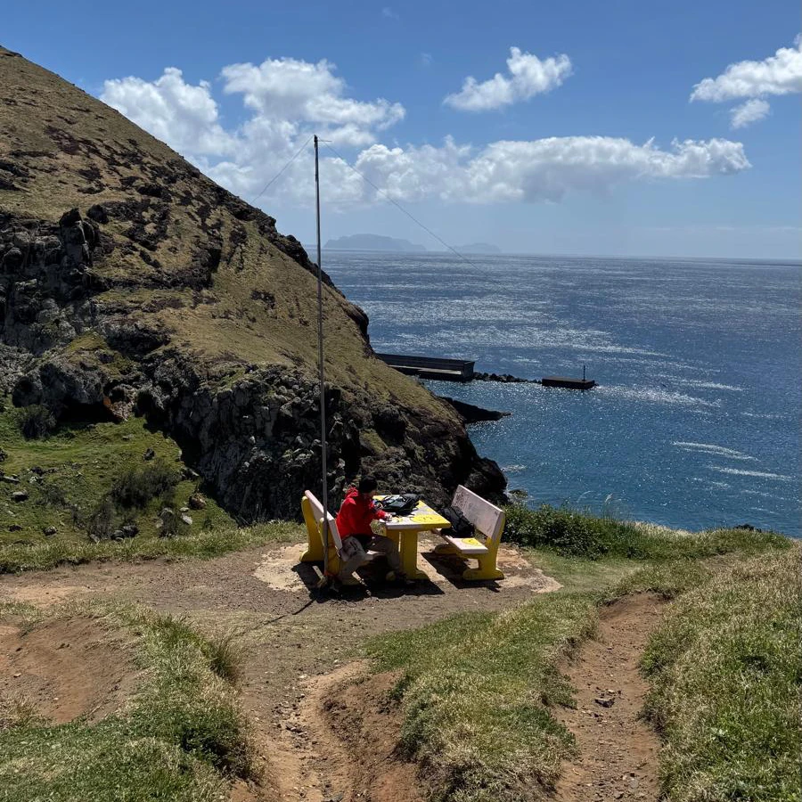Ponta de São Lourenço. Blick aufs Meer, beim Funken.
