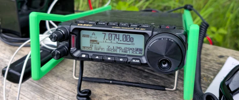 Yaesu FT-891 Transceiver bei der Pota Aktivierung am Kap Arkona.