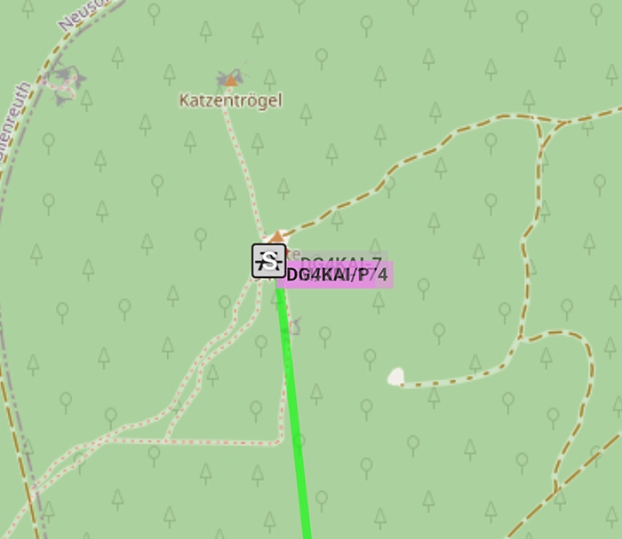 APRS Position auf Karte