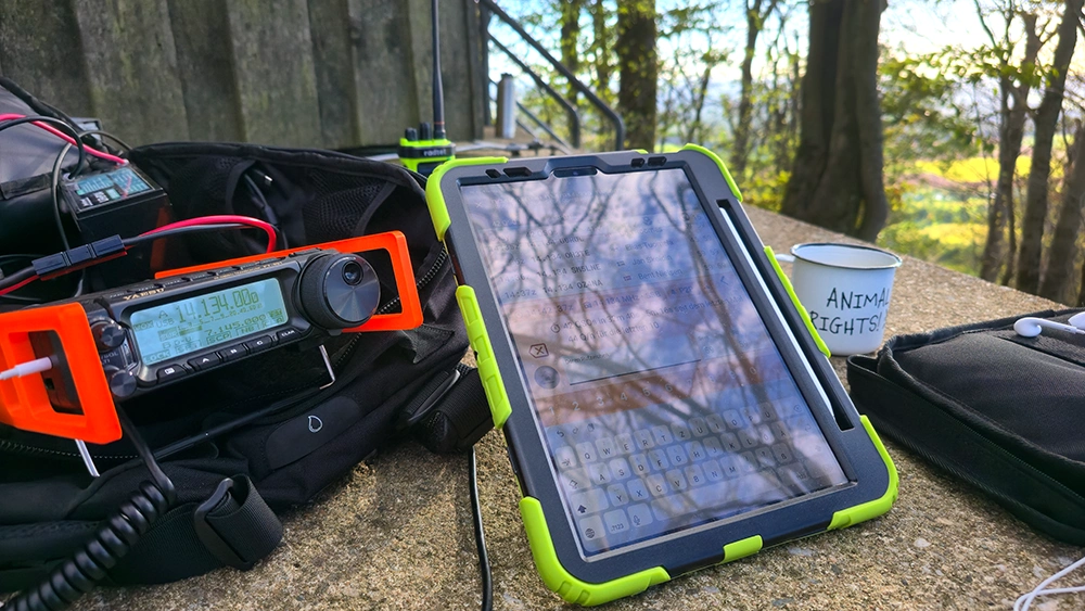 FT891 Funkgerät bei Sota Aktiverung auf dem Rauhen Kulm.