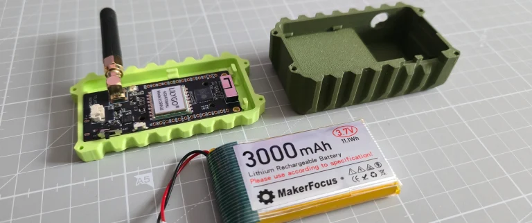 Lillygo T3 Borad in 3D Duckgehäuse für MEshtastic