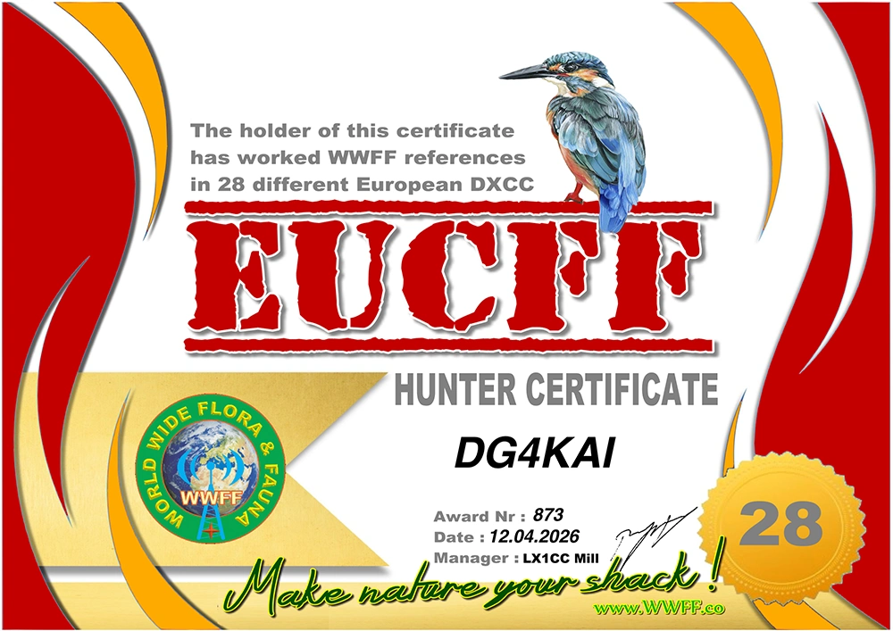 EUCFF 28 Diplom DG4KAI