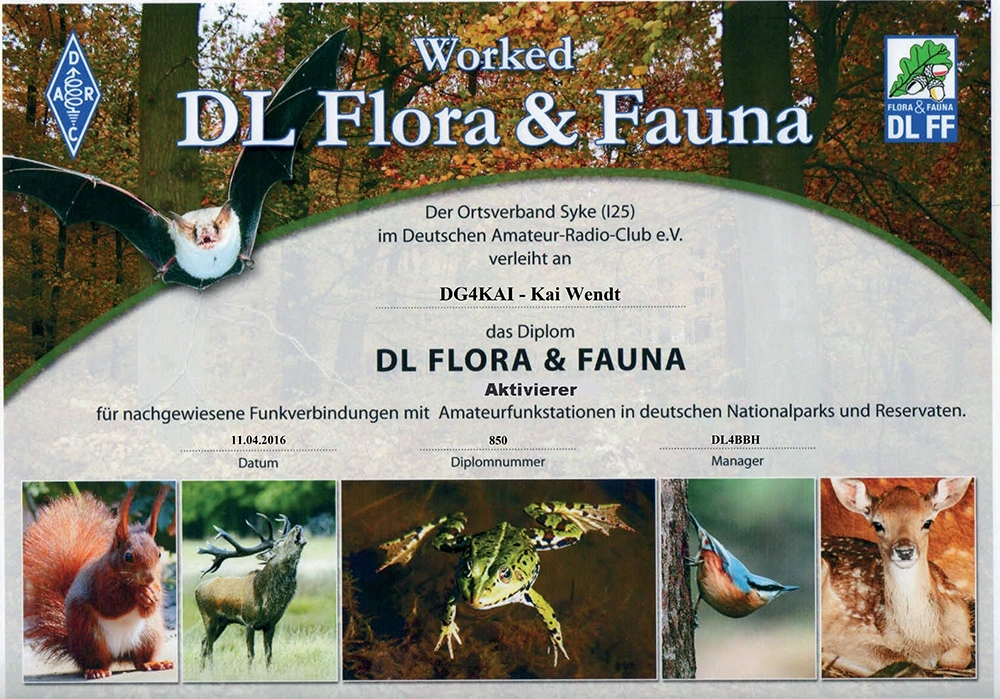 DLFF FLora Fauna Aktivierer alt DG4KAI